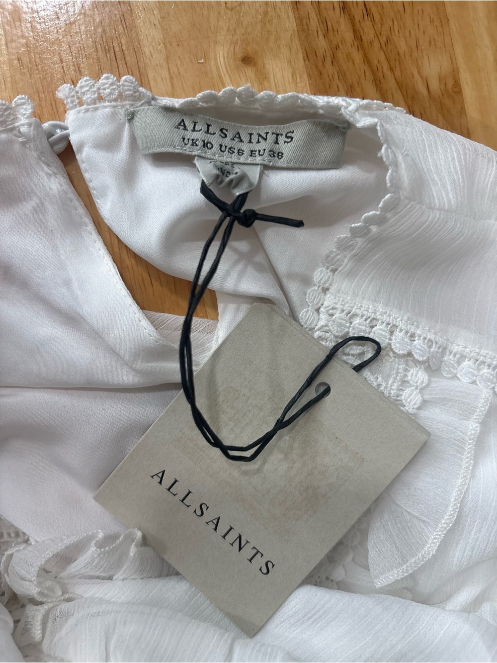 All Saints Lace western Bohemian Wedding mini Dress - Picture 9 of 9